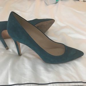 J.Crew Elsie Suede Pumps - Vivid Jade Green - Sz 6